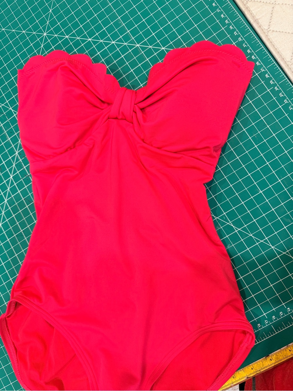 Kate Spade Pink Strapless Swimsuit S + Cremieux Floral Wrap Skirt Set - Picture 5 of 9